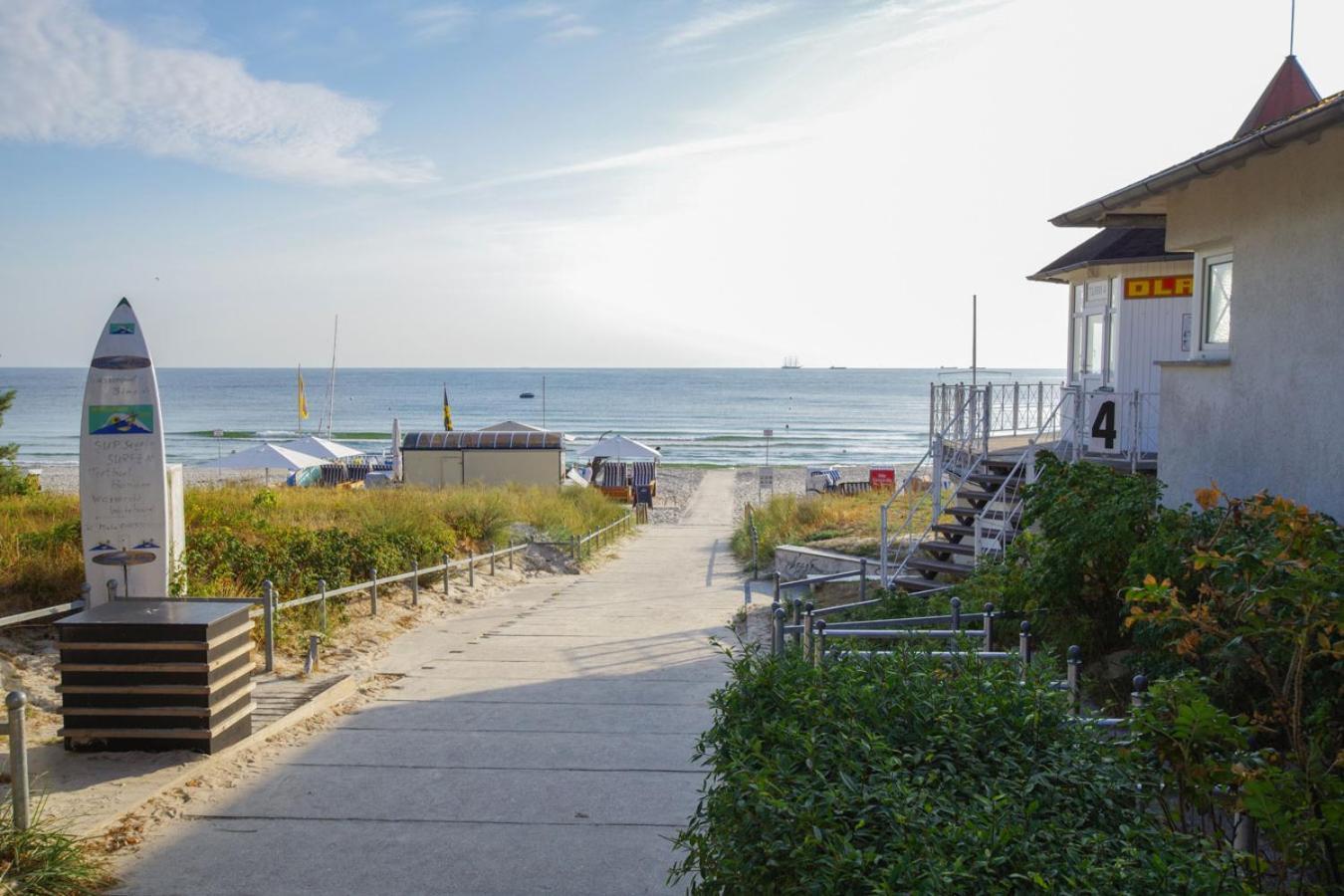 Strandgefluester App2 - Strandpromenade Seitlicher Meerblick, Strandkorb Saisonal Ostseebad Binz
